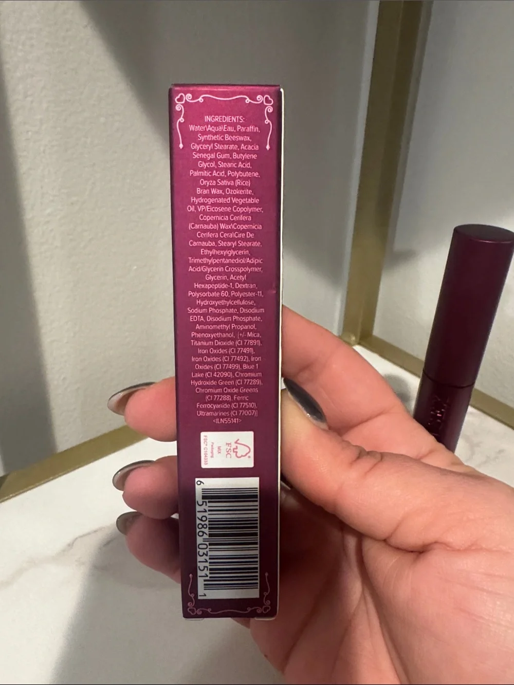 Too Faced BTS Burgundy Mascara